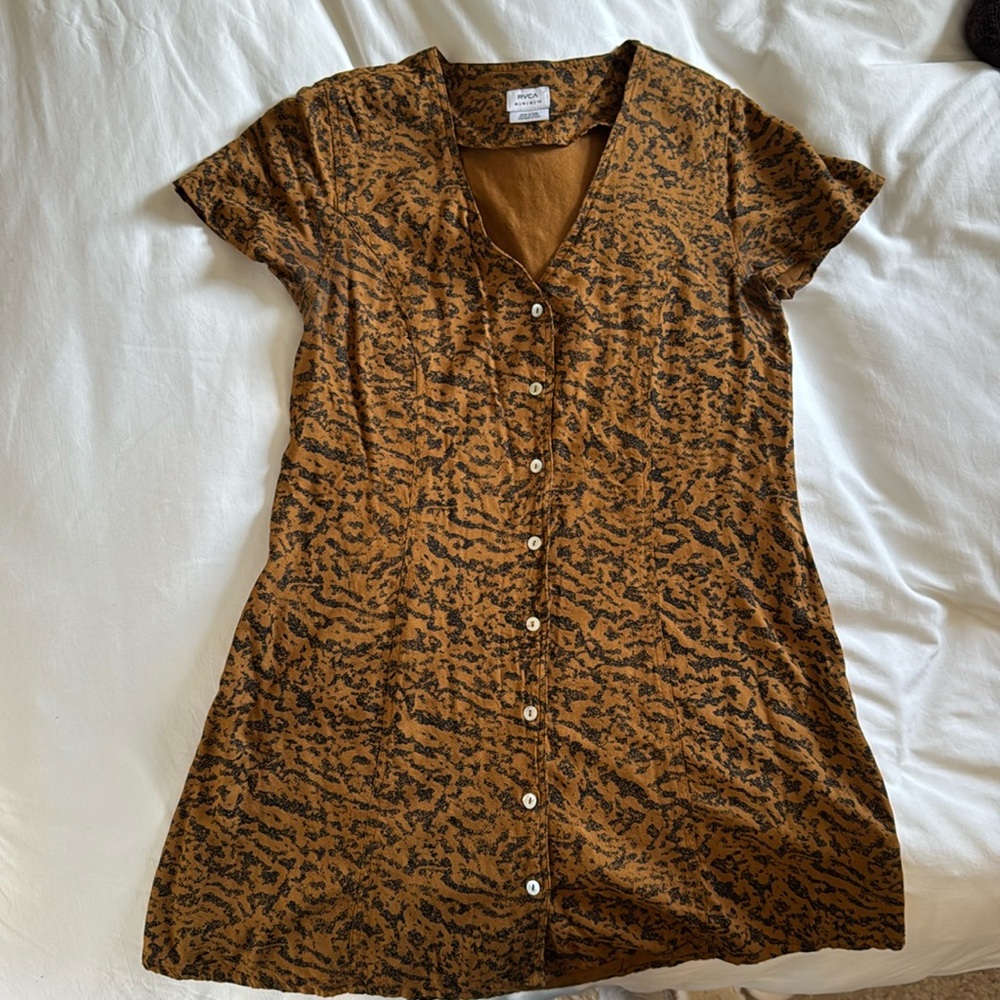 MINI RVCA CHEETAH/LEOPARD PRINT DRESS